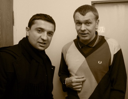 Сашко Положинський і Анрій Благун (вони ще й у футбол грають)